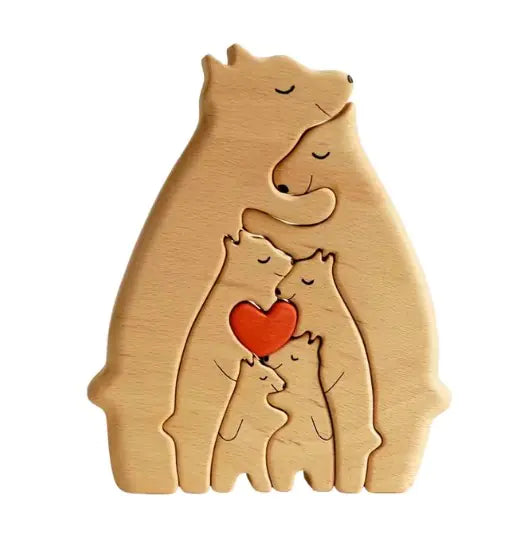 Wooden Bear Family Puzzle