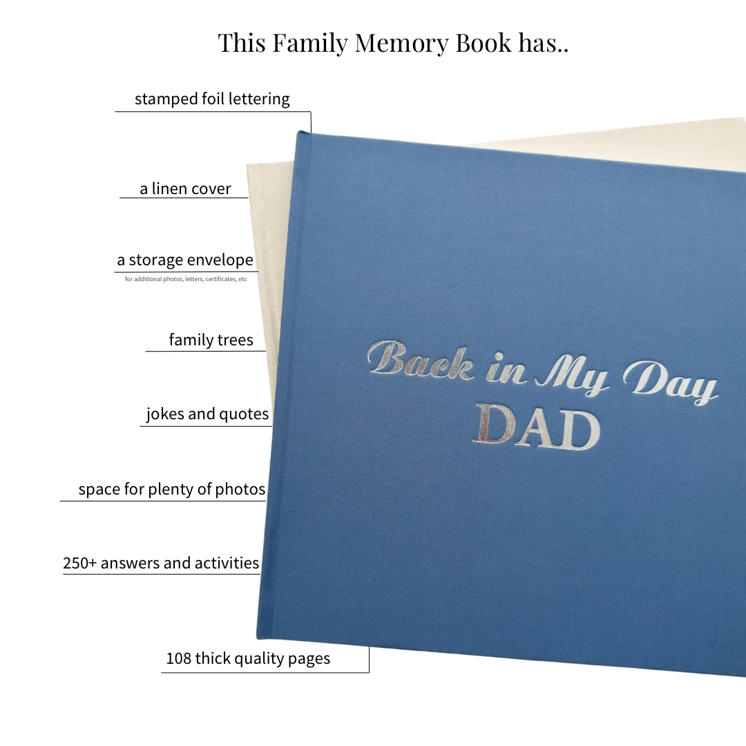 Back in My Day - Dad Story Memory Book