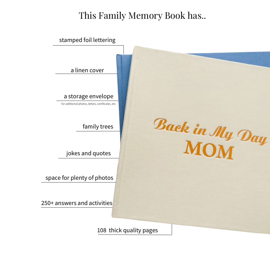 Back in My Day - Mom Story Memory Book